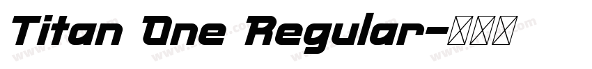 Titan One Regular字体转换